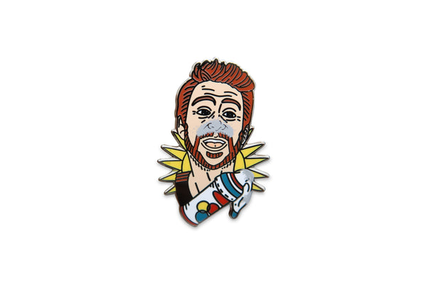 Huffing Charlie Day Pin