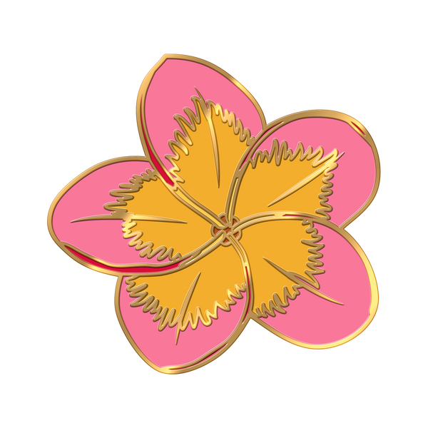 Plumeria Flower Pin