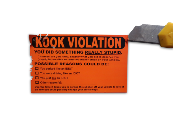 KOOK VIOLATION Eggshell Sticker